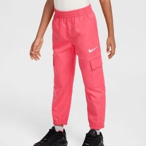 Nike Girls' Sportswear Cargo Jogger Pants In Pink Size S